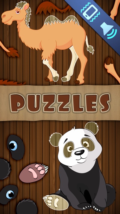Animal Puzzles Games: Kids & Toddlers free puzzle iPhone screenshot 1 - Games app