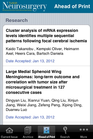 Turkish Neurosurgery screenshot 4