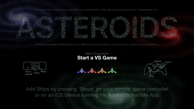 Asteroids: Multiplayer Arcade Party, game for IOS