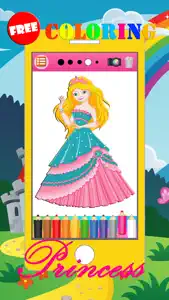 Princess Coloring Book Painting & Doodling Games 2 screenshot #3 for iPhone