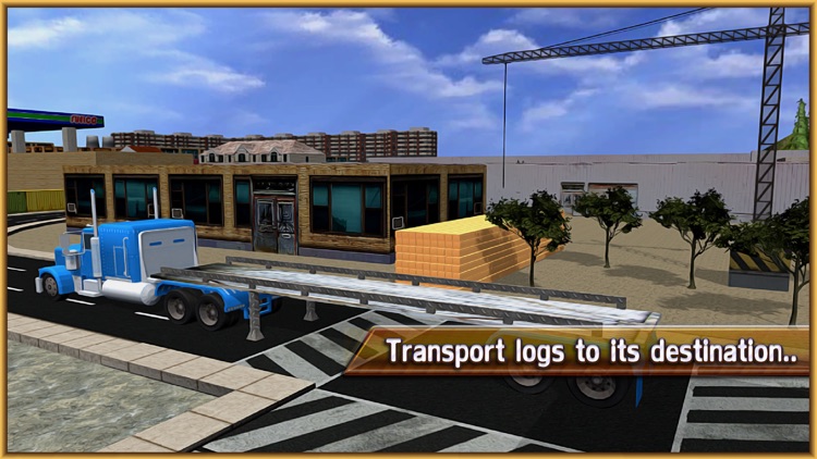 Wood Transporter Truck – Cargo Trailer Driving