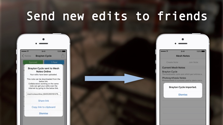Mesh Notes – Nearby Collaborative Editing