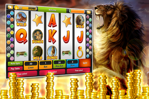 Safari Golden King Lion & Way Tiger Slots screenshot 2