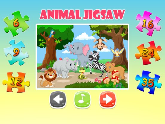 Animal Jigsaw Puzzles Game for Kids HD Free