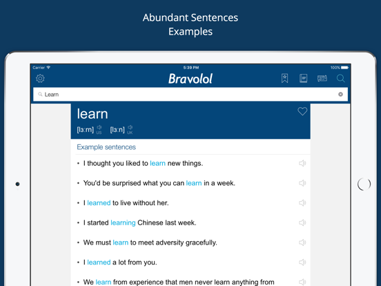 Engels Woordenboek iPad app afbeelding 3