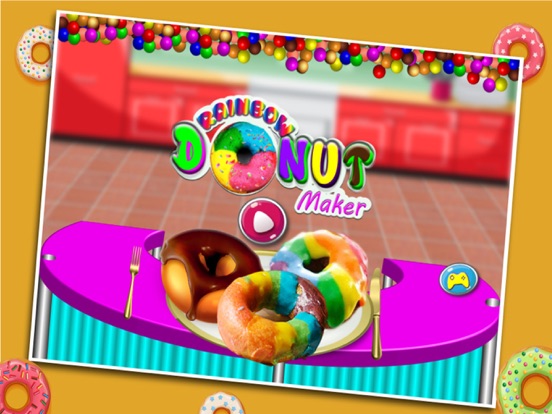 DIY Rainbow Sweet Donut Cake Maker - Donuts Chef iPad screenshot