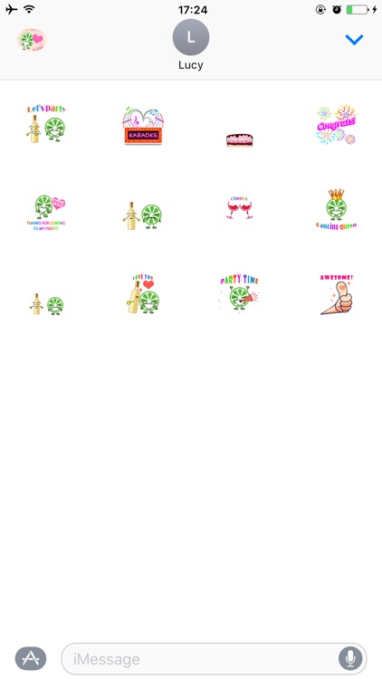 Party Sticker for iMessage - Animated Gif