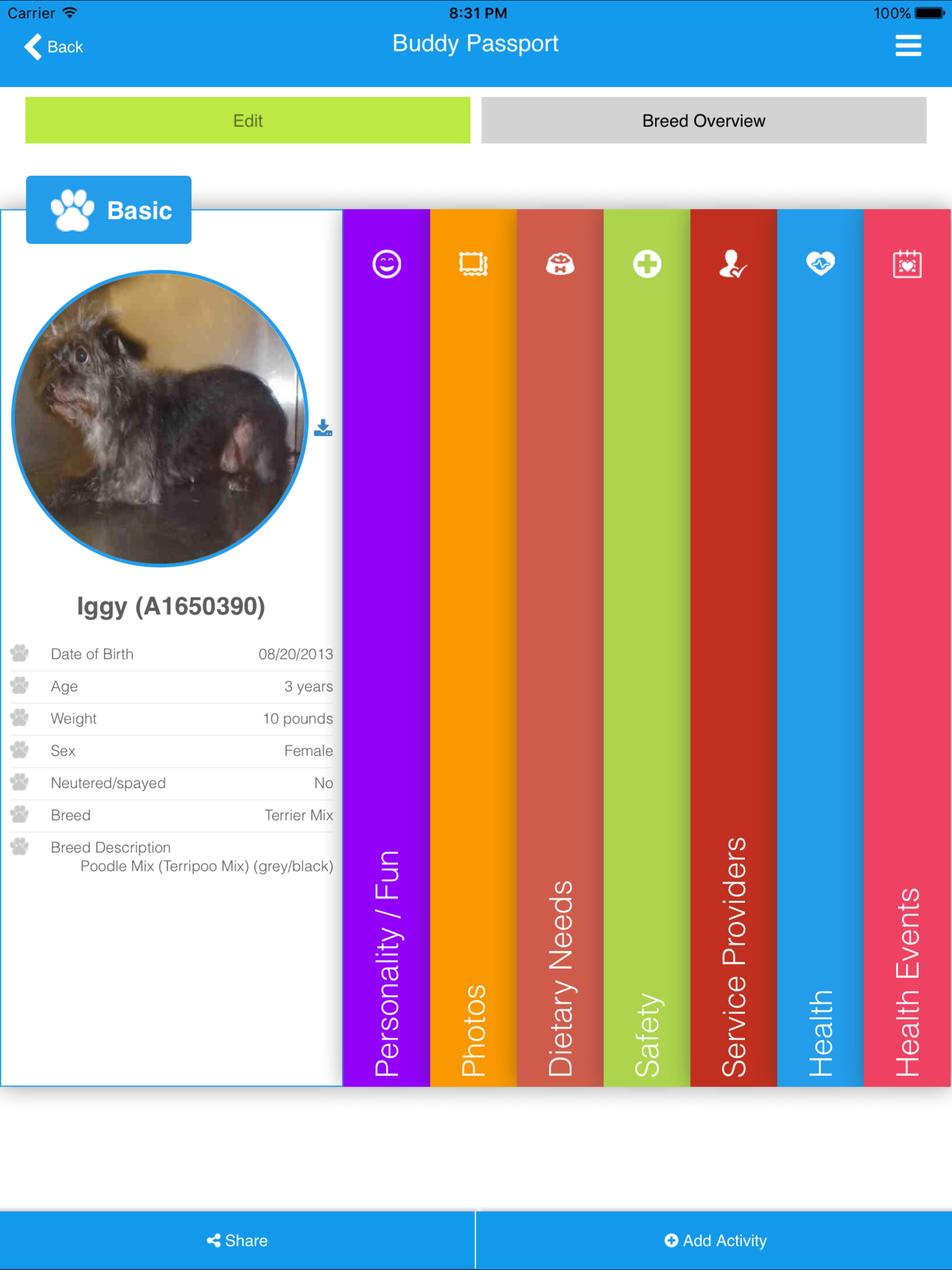 Care and Management App for Rescue Organizations screenshot 8