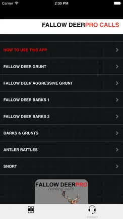 REAL Fallow Deer Calls - Deer Grunt & Deer Bark - BLUETOOTH COMPATIBLE iPhone image 1