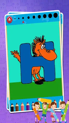 Game screenshot ABC раскраски и мультфильм животных алфавит mod apk