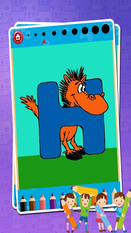 ABC Coloring and Cartoon Animal Alphabet