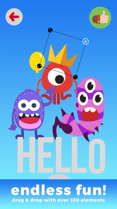 Kids Monster Creator - make funny monster images screenshot 2