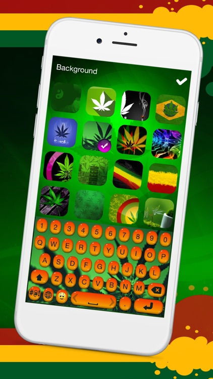 Weed Keyboard Theme With Emoji