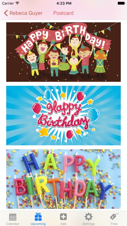 Birthday-Calendar screenshot-3