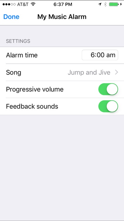 My Music Alarm