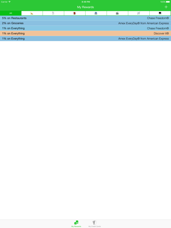 Screenshot #5 pour Reward Me - Credit Card Cash Back Tracker