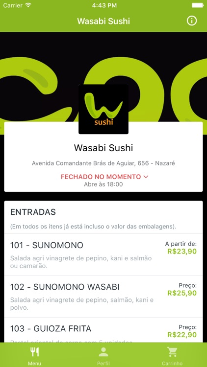 Wasabi Sushi Delivery