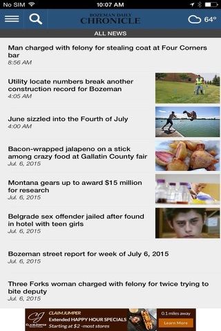 Bozeman Daily Chronicle screenshot 2