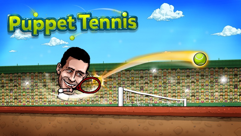 Titere Tenis: Torneo Topspin de las grandes leyendas de la cabeza de marioneta screenshot 2