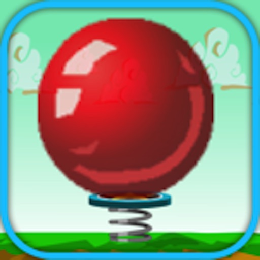 Red ball spring Jump iOS App