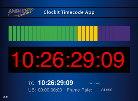 Screenshot #4 pour Clockit Timecode App