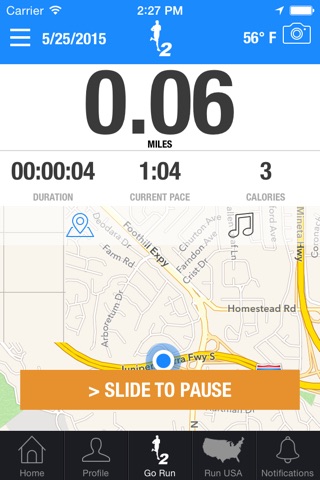 Run2 - GPS Running Tracker & Fitness Tracking App screenshot 2