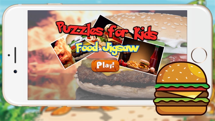 Food Puzzle for Kids - Jigsaw Puzzle Learning Games for Toddler and Preschool