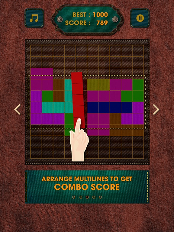 Screenshot #6 pour Vintage Block Puzzle Game