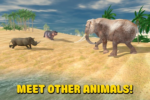 Wild African Elephant Survival Simulator 3D screenshot 3