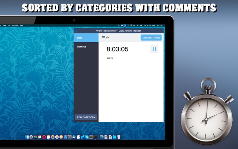 Work Time Monitor - Daily Activity Tracker thumbnail 2