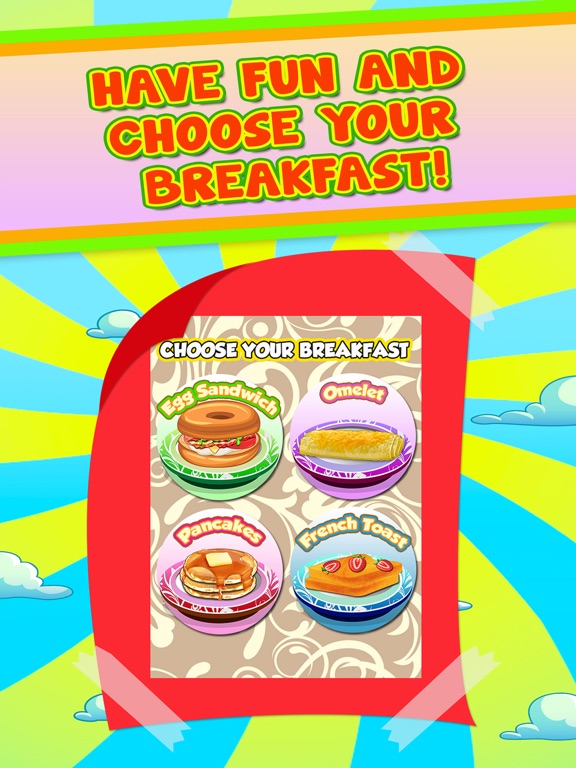 Breakfast Food Maker Kids Games (Girls & Boys) iPad screenshot