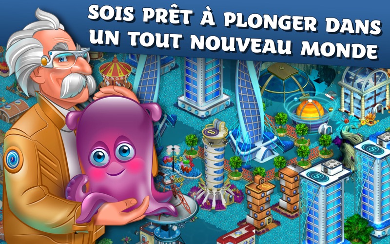 Screenshot #1 pour Aquapolis. Jeu de construction