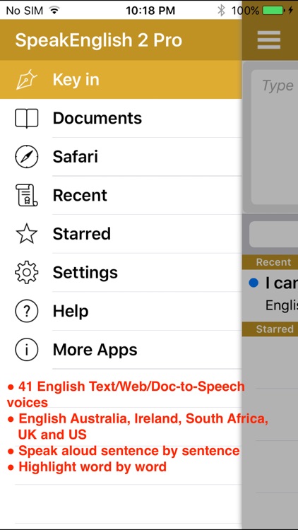 SpeakEnglish 2 Pro (41 English TTS Voices) screenshot-0