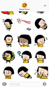 MiM animated - Mango Sticker screenshot #2 for iPhone