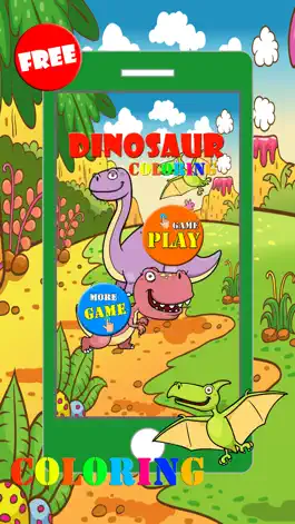 Game screenshot Dinosaur Coloring Book Game For Kids 3 apk