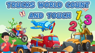 Trucks World Count and Touch- Toddler Counting 123 for Kidsのおすすめ画像1