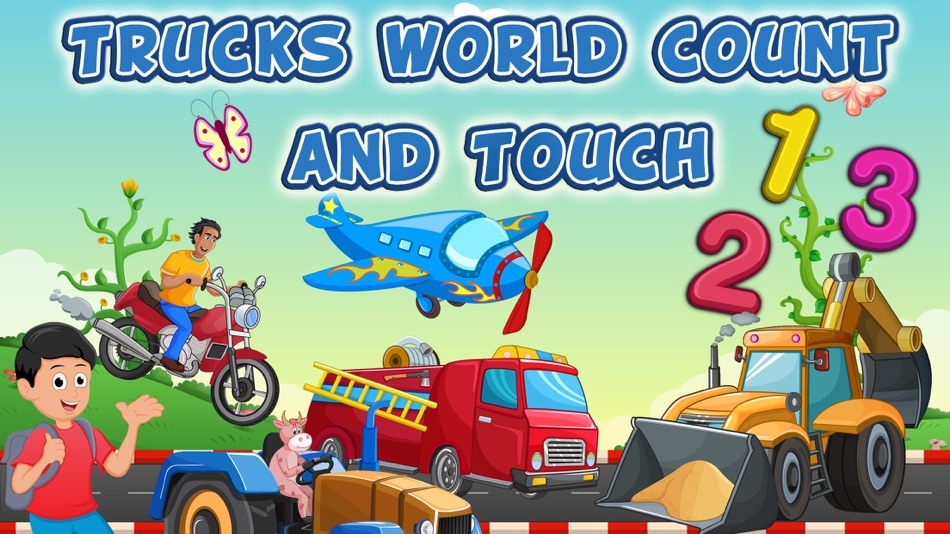 Trucks World Count and Touch- Toddler Counting 123 for Kids - 1.6 - (iOS)