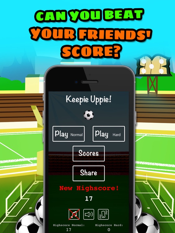Keepie Uppie for iPad - Head Soccer Championship screenshot-4