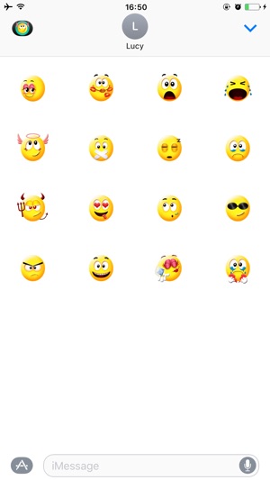 Yellow Smiley Emojis Stickers(圖2)-速報App