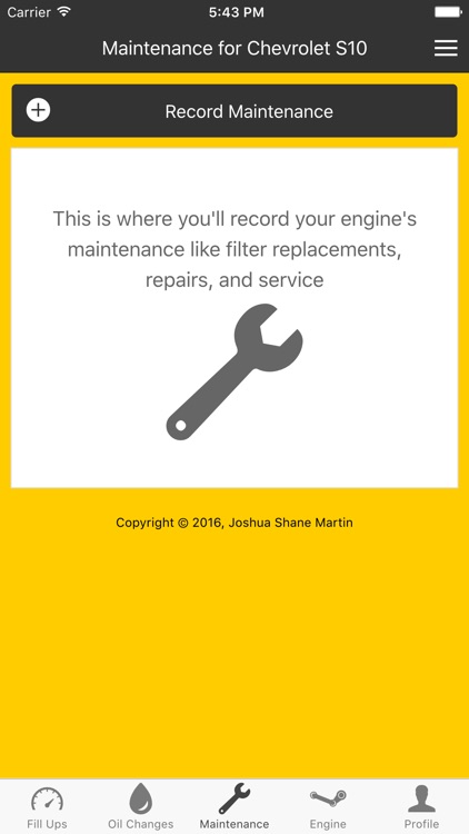 Engine Buddy - Oil Changes and Auto Records