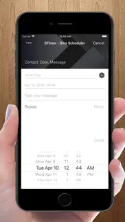 stimer - sms scheduler app iphone screenshot 3