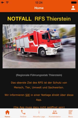 Notfall RFS Thierstein screenshot 2