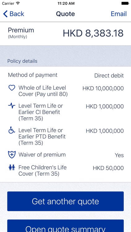 Zurich Quote HK( ITA & Preferred Choice ) screenshot-3