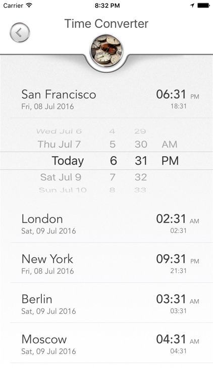 TouristTools - Size, Unit and Time Converters