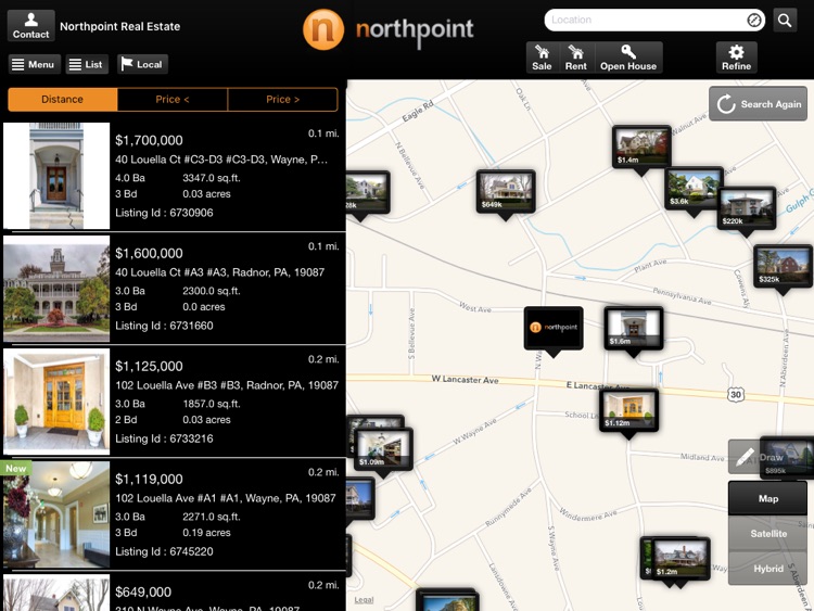 Northpoint360 Home Search Tool for iPad