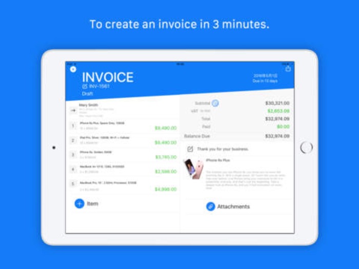 Invoice Go - Invoice Maker  Estimate. Templates Bill on the go