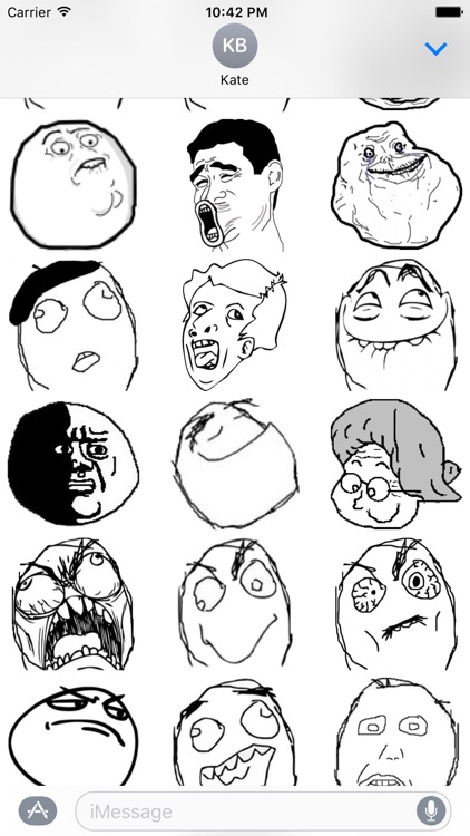 Rage faces - Stickers for iMessage screenshot-4