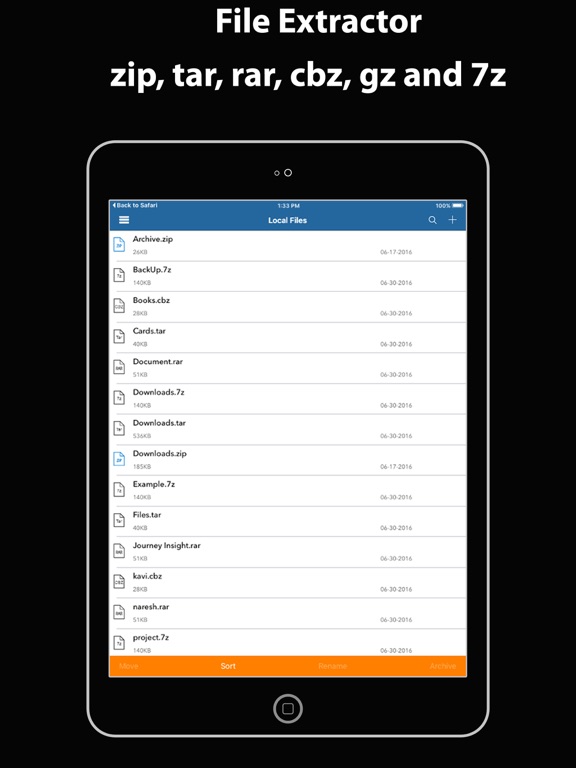 Screenshot #4 pour File Extractor - zip rar tar gz 7z