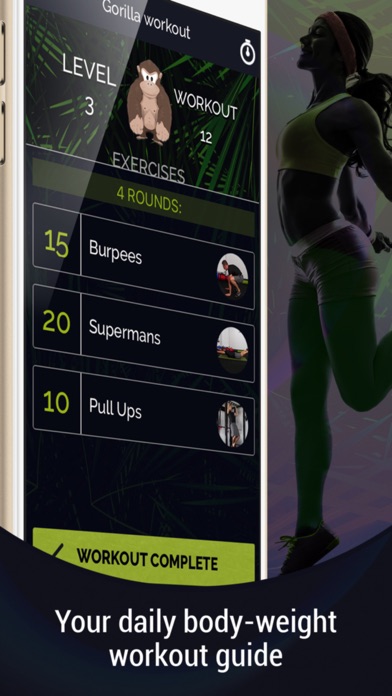 Gorilla Workout : Athletic Fitness Training on a Budget Screenshot 3