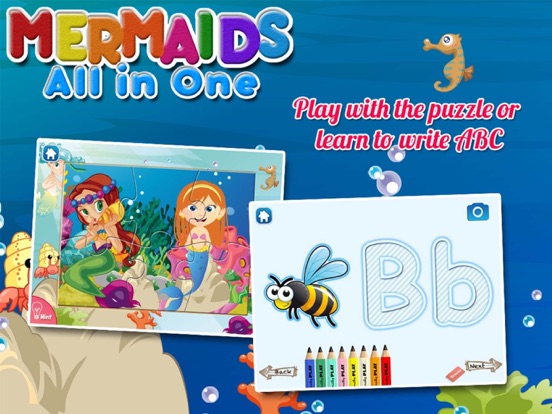Screenshot #5 pour Mermaid Princess Coloring Book for Kids